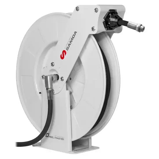 Samoa Slanghaspel, heavy duty, RM-12L serie, 15 mtr, 3/8", vet / hydraulische olie