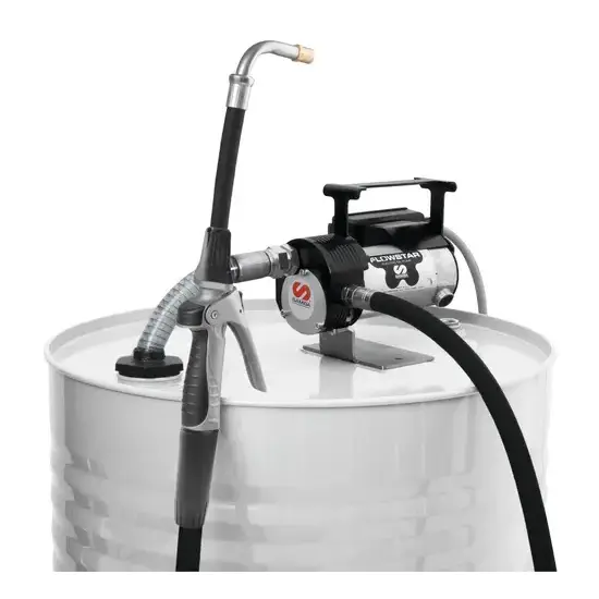 Samoa Flowstar series 24 V DC draagbaar elektrisch pompset voor olie met regelpistool, 6 l/min