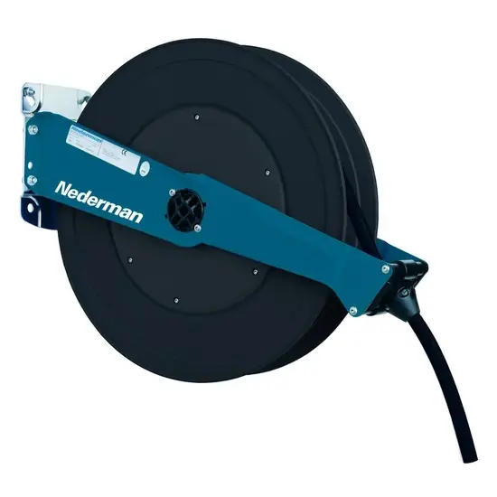 Nederman Slanghaspel 888 (water hogedruk) met slang (G) 25 Mpa 3/8" L=15 mtr