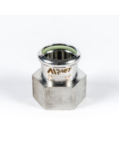 Airnet RVS 316 nippel BSP Ø 15 mm x ¾" bi